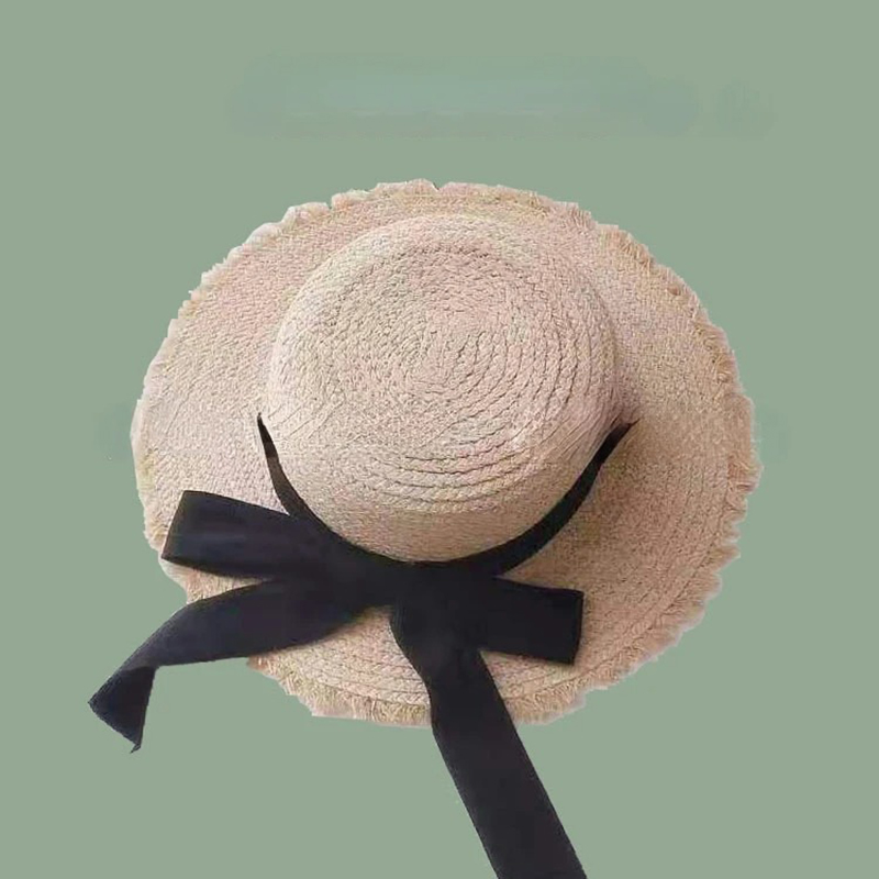 Japanese Cute Raffia Woven Sun - Hat Floppy Wide ulasan dan harga