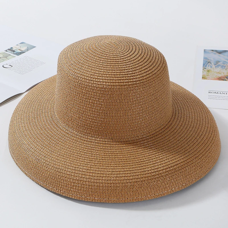2023 New Summer Ladies Solid P - Hat Floppy Wide ulasan dan harga