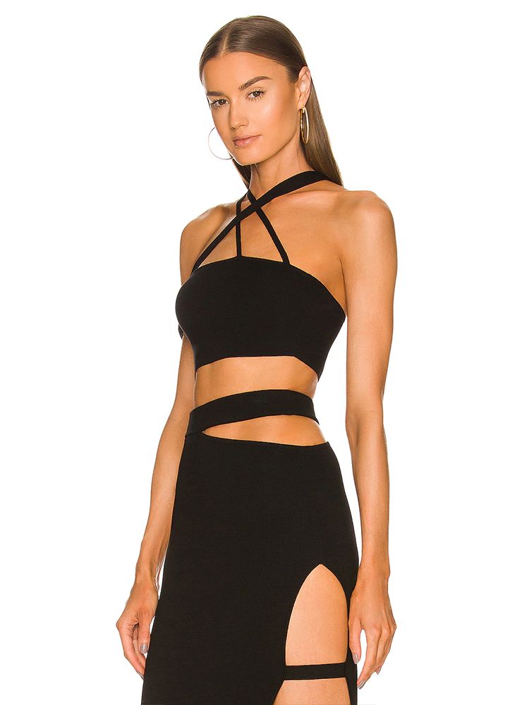 Women's Bandage Suit 2022 Summ - Crop Top Crochet ulasan dan harga