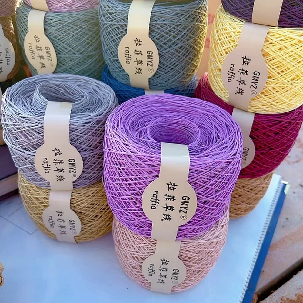 220M/Roll Washable Japanese Pl - Crochet Bag Raffia ulasan dan harga